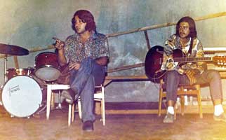 Шестигранник на репитиции в клубе ГА - 1973