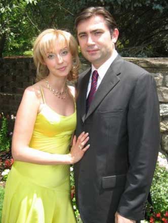 Ирина Юрьевна Баскакова с мужем. Нью-Йорк-2008